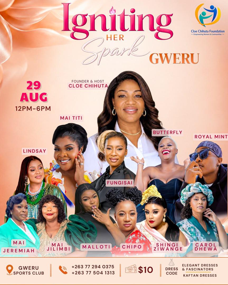Igniting Her Spark Gweru event flyer